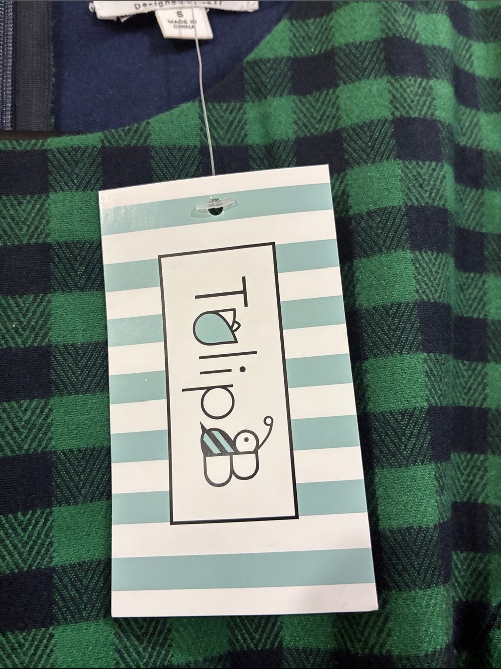 Tulip B NWT Green Gingham Short-Sleeve Fit & Flare Dress - Picture 5 of 11